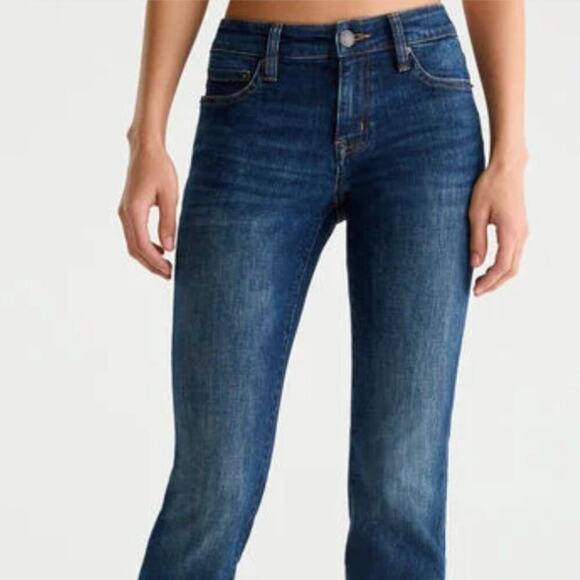 Aeropostale Blue Mid Rise Boot Cut Jean Size 14S NWT Dark Wash - Picture 1 of 8